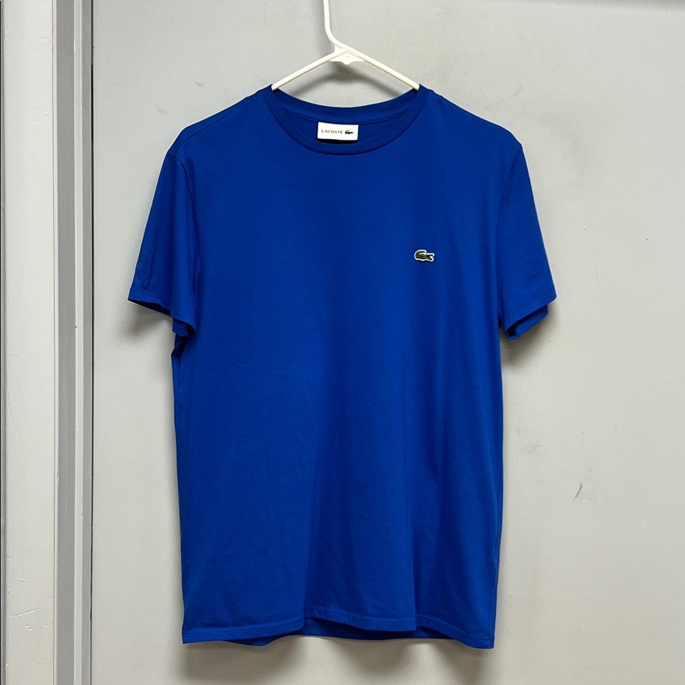 Lacoste Classic Blue Pima Cotton Tee – Men’s Medium (FR 4) 🐊